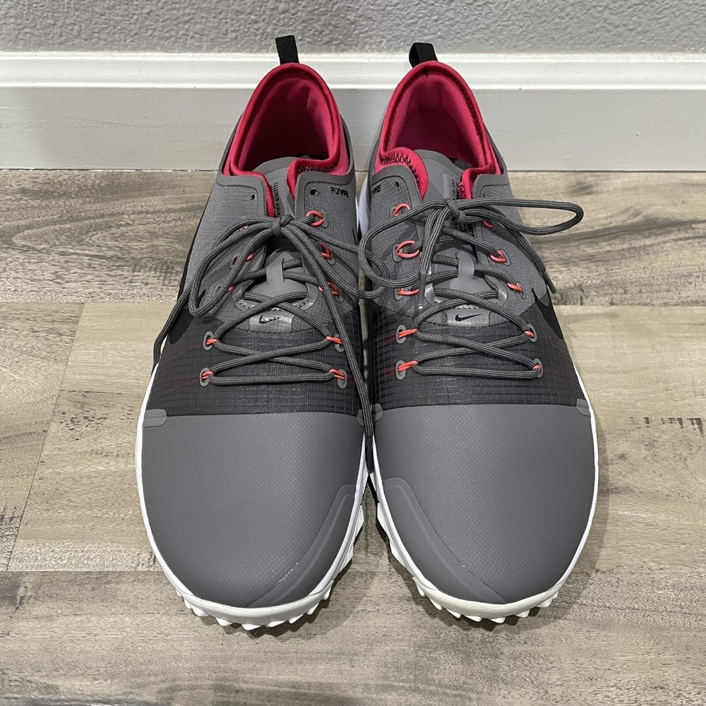 Nike Golf Shoes Womens Size 10 FI Impact 3 Gray Pink Gunsmoke Waterproof AH6959 - Picture 11 of 11